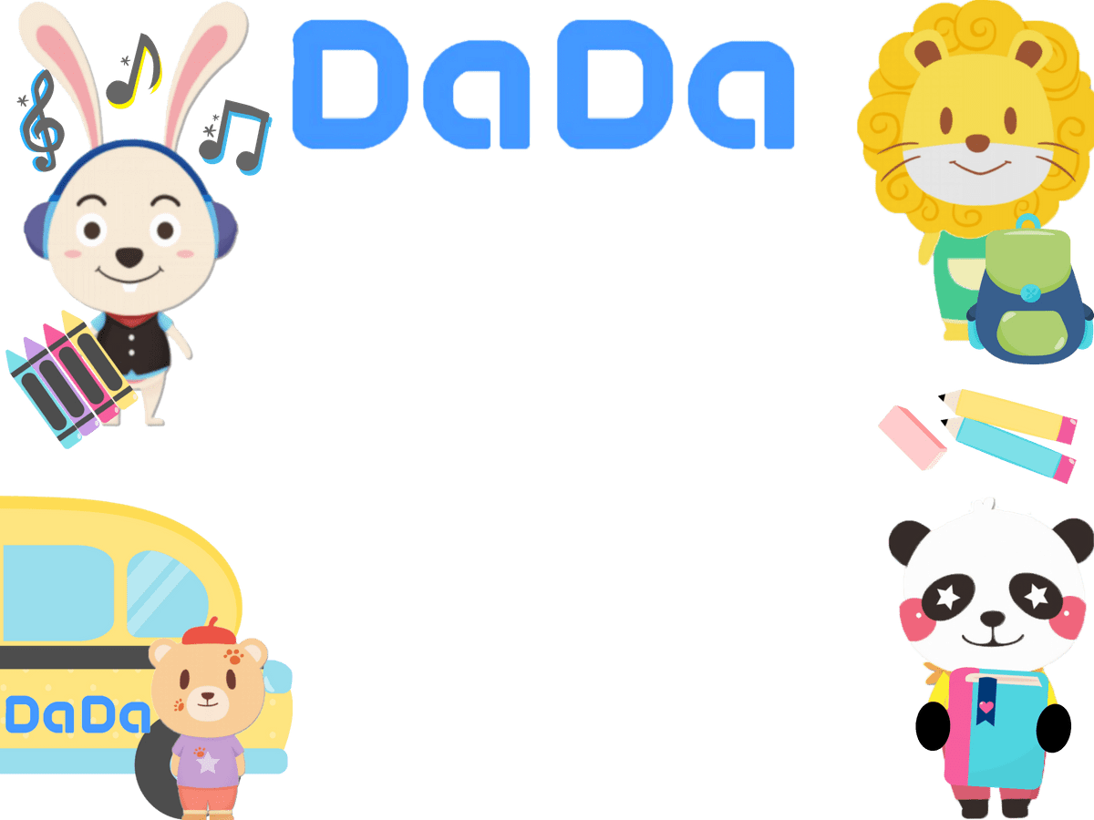 Dada Characters Trial Class Manycam Border School Time - School (1200x900), Png Download