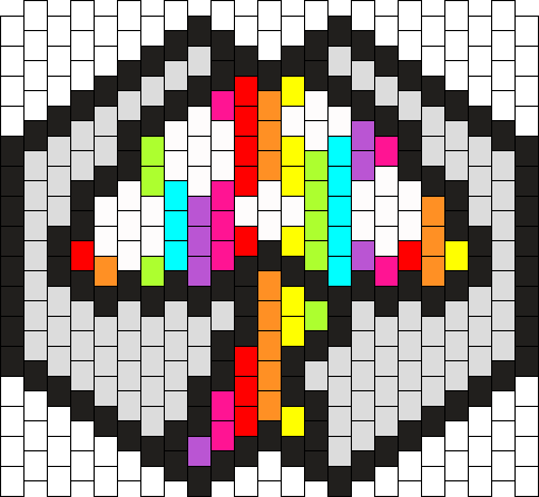 Magic Mushroom Kandi Mask - Kandi Mask Patterns (484x447), Png Download
