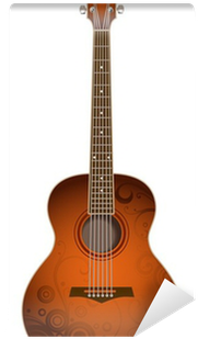 Vector Drawing Of Acoustic Guitar Self-adhesive Wall - Cpx700ii Yamaha (400x400), Png Download