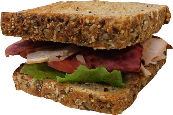 Turkey Blt Club - Breakfast Sandwich (600x600), Png Download