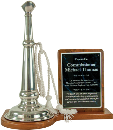 Genuine Silver Polished Pewter Speaking Trumpet With - Trumpet (428x480), Png Download