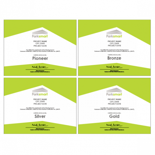 Parksmart Certificates - Label (528x528), Png Download