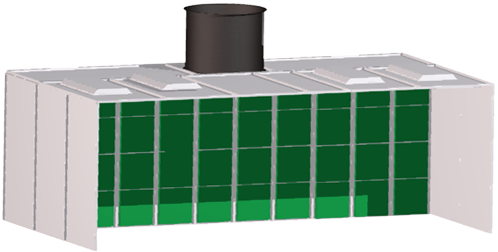 Open Face Paint Booth With Fire Suppression System - Grafik Pertumbuhan Ekonomi (500x258), Png Download