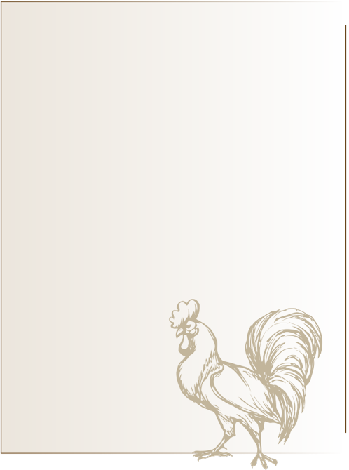 Recuadro-004 - Rooster (498x670), Png Download