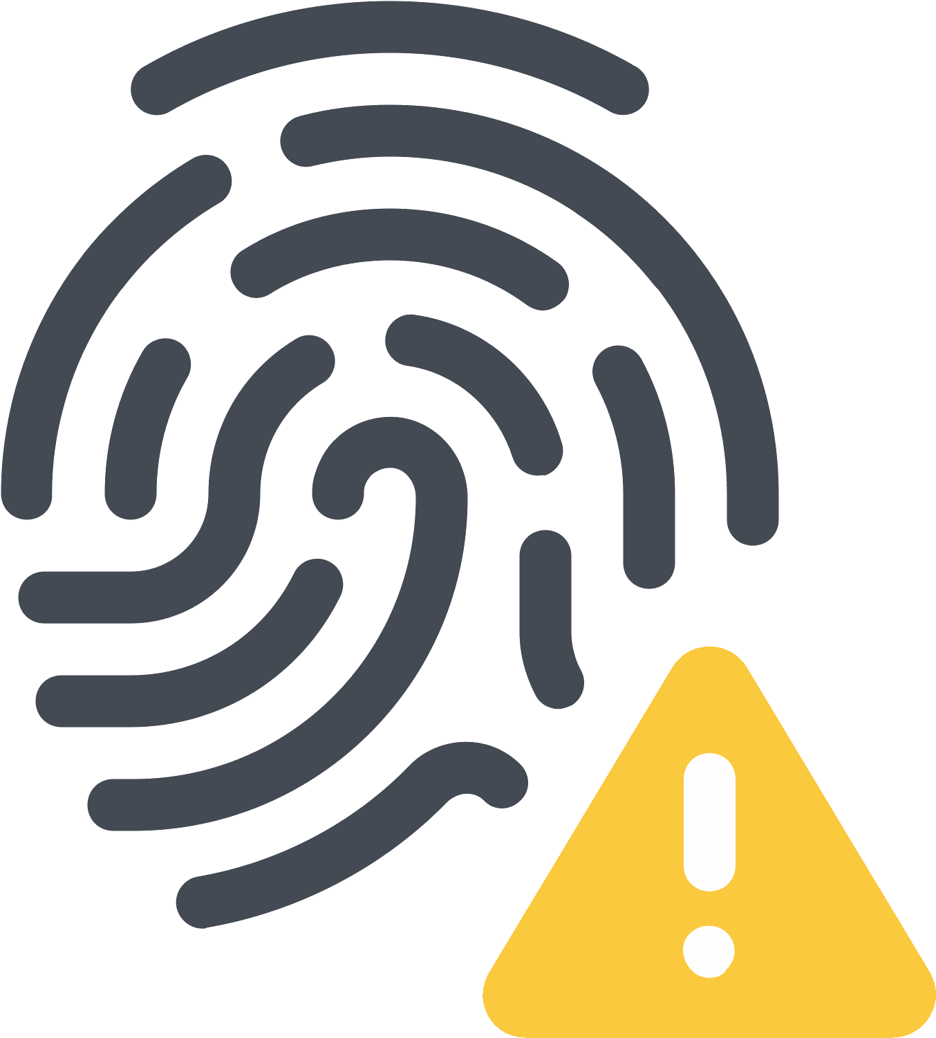Error De Huella Digital Icon - Fingerprint Error (1600x1600), Png Download