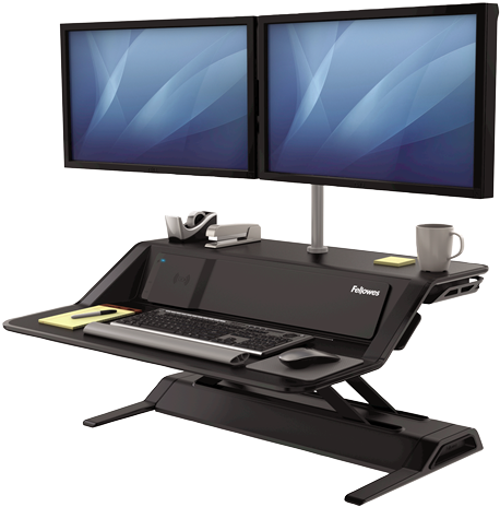 Lotus™ Dx Sit-stand Workstation - Fellowes Lotus Dx Sit Stand Workstation (500x500), Png Download