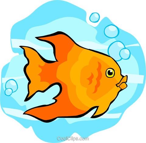 Pez Dorado Libres De Derechos Ilustraciones De Vectores - Clip Art (480x471), Png Download