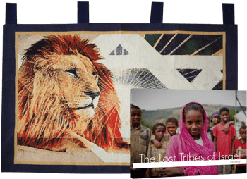 Lion Of Judah Package - Lion Of Judah Blue Cloth Tapestry (350x350), Png Download