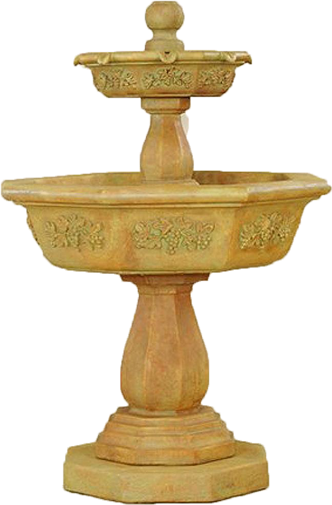 Simple And Elegant, The Uva Two Tier Outdoor Water - Fountain (750x1000), Png Download