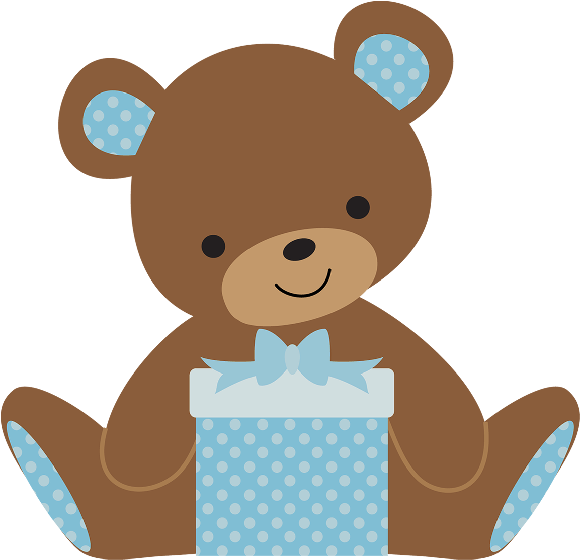 Ursinho Marrom - Girl Teddy Bear Clip Art (1167x1127), Png Download