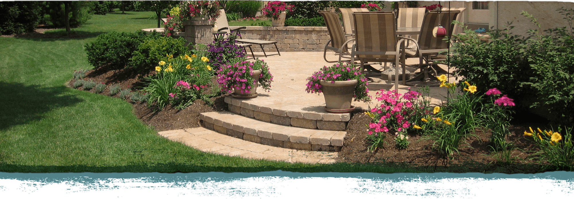 Buck And Sons Landscape Service Columbus Ohio - Patio (2000x695), Png Download