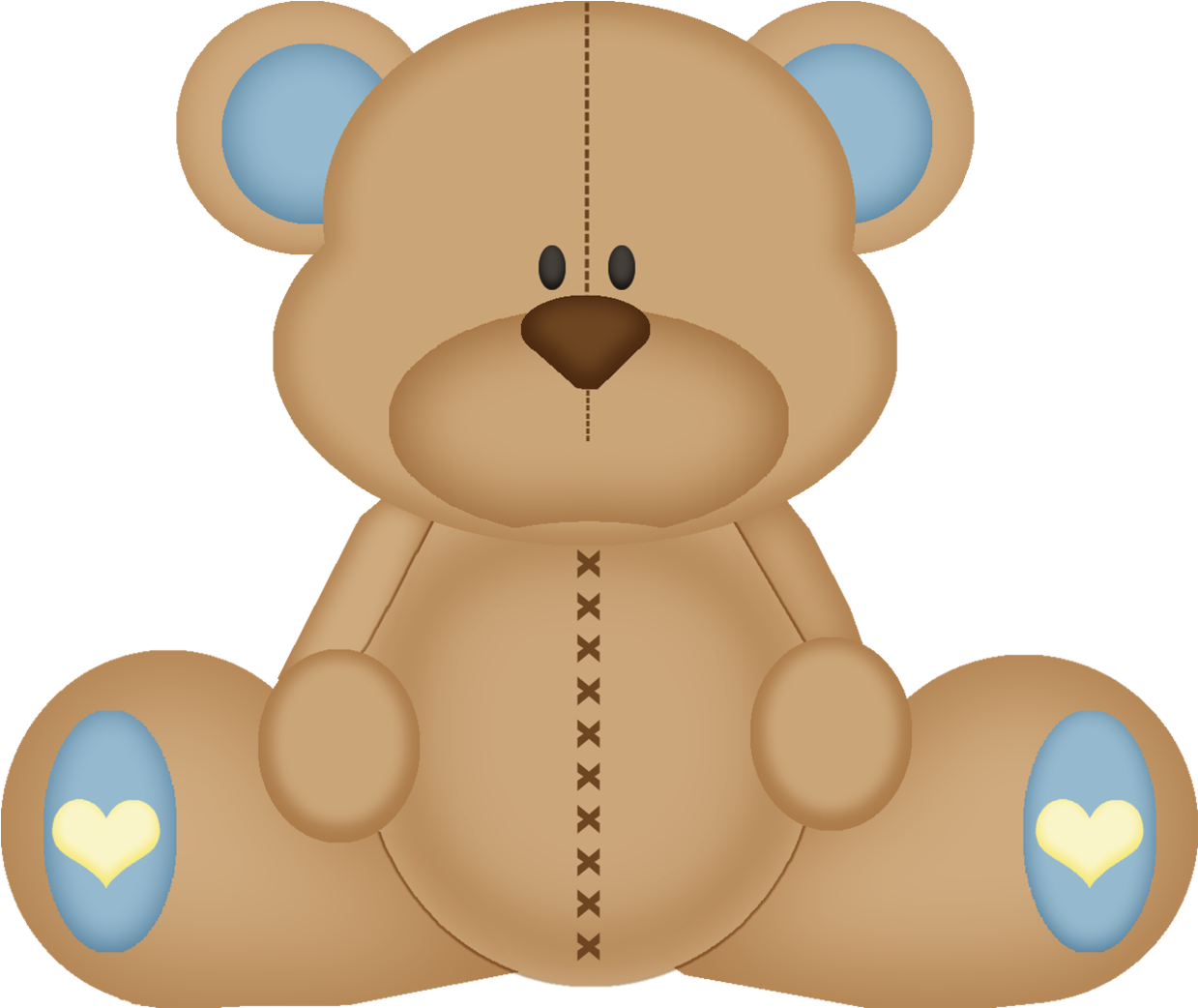 Ursinho Marrom - Bear (1284x1080), Png Download