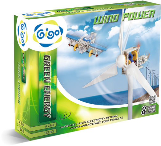 Wind Power - Wind Turbine Green Energy - Experiment Kit (600x600), Png Download
