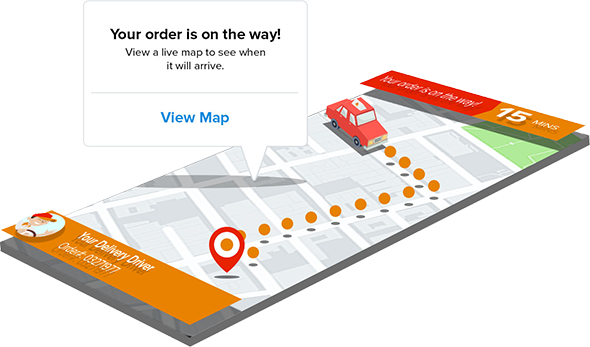 Food Delivery (590x347), Png Download