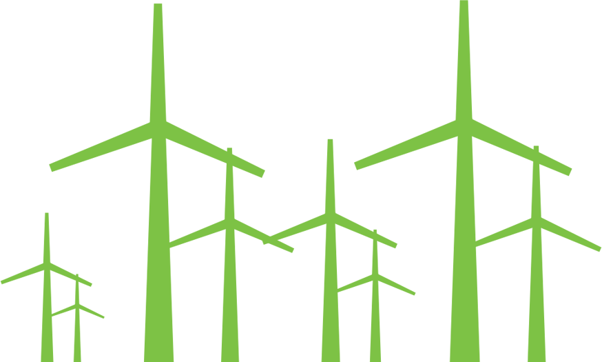 Green Energy Png Hd - Wind Power (874x525), Png Download