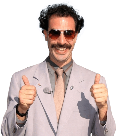 Borat Glasses - Borat, 1 Dvd Dvd (500x541), Png Download