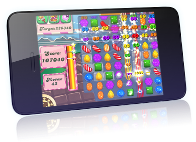 Candy Crush Mobile Png (442x297), Png Download