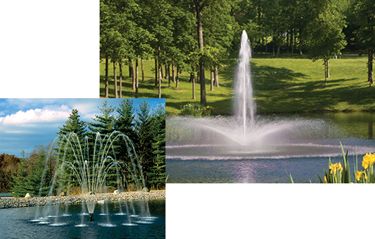 Floating Fountains And Aerators - Water Feature (546x348), Png Download