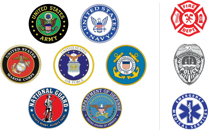Contact Us For A Free Copy Of Our Comprehensive Veterans - United States Armed Forces Logo (681x424), Png Download