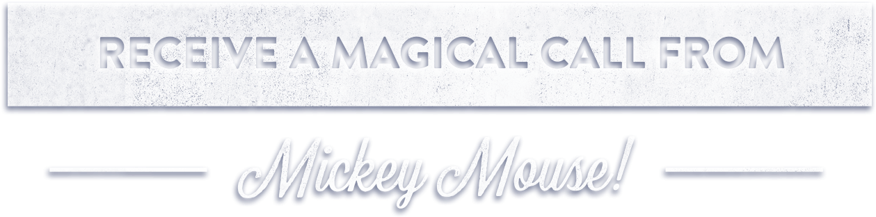Receive A Magical Call From Mickey Mouse - Mickey Mouse (1280x330), Png Download