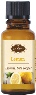 Lemon Essential Oil Dropper - Lemon (400x500), Png Download