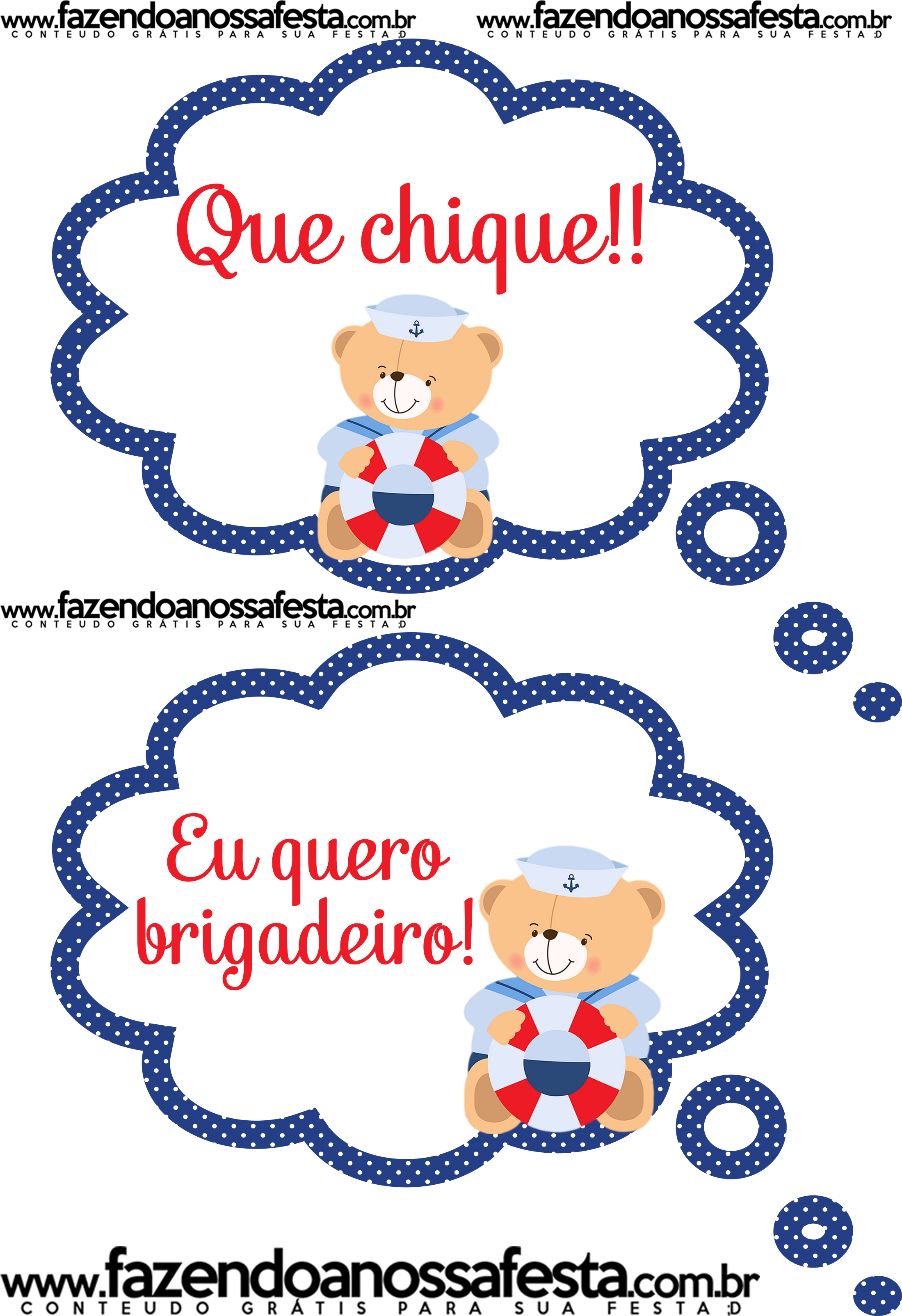 Plaquinhas Para Cha De Bebe Ursinho Marinheiro (2480x3508), Png Download