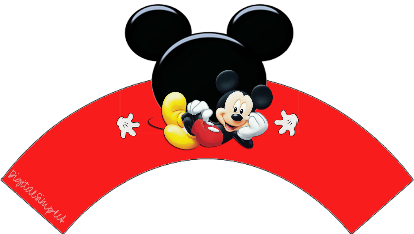 Amazoncom Mickey Mouse Birthday Banner Mickey Mouse Mickey Mouse Cupcake Wrappers Printable Full Size Png Download Seekpng