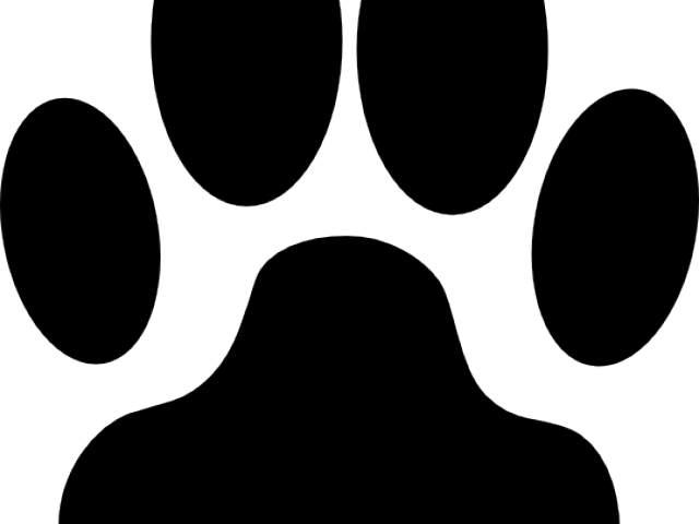 Neon Clipart Dog Paw - Clip Art (640x480), Png Download