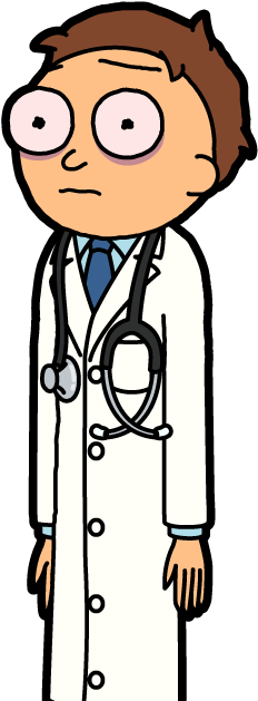 Morty Medico - Pocket Mortys (300x650), Png Download