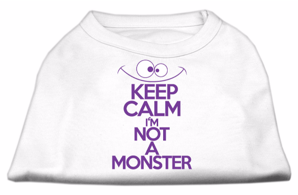 Keep Calm Screen Print Dog Shirt White By Mirage - 66-138 Lgyw Keep Calm Screen Print Bandana Yellow Large (600x600), Png Download