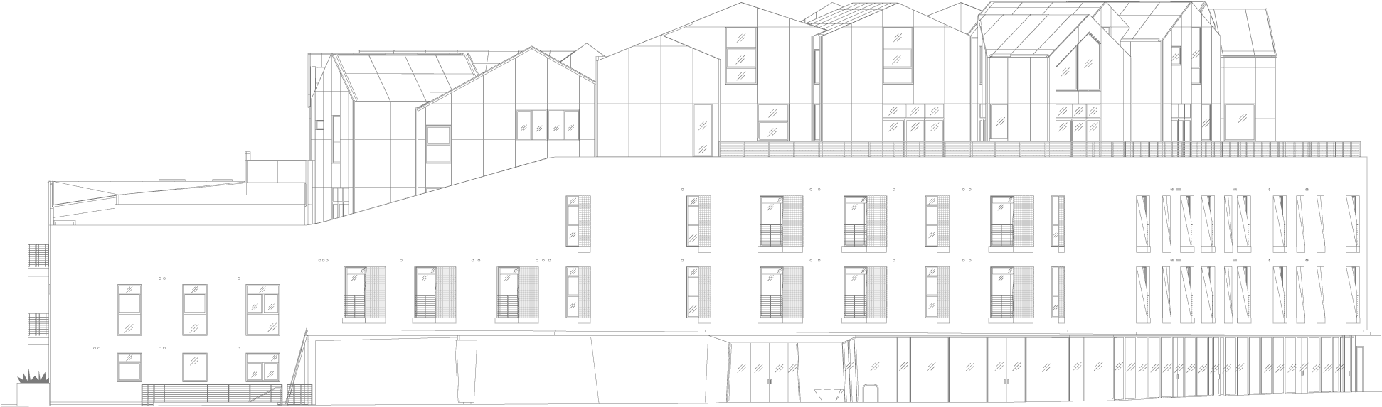 Explore The Residences At Gardenhouse By Clicking On - Sketch (1966x600), Png Download