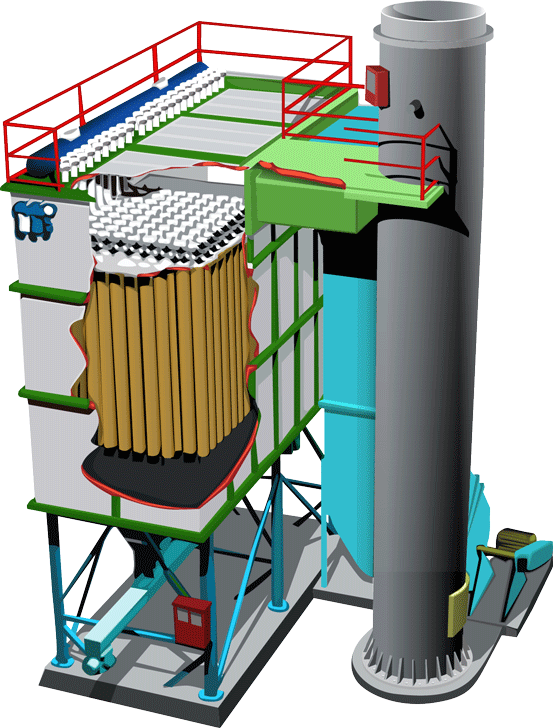 Colector De Polvo Industrial (553x728), Png Download