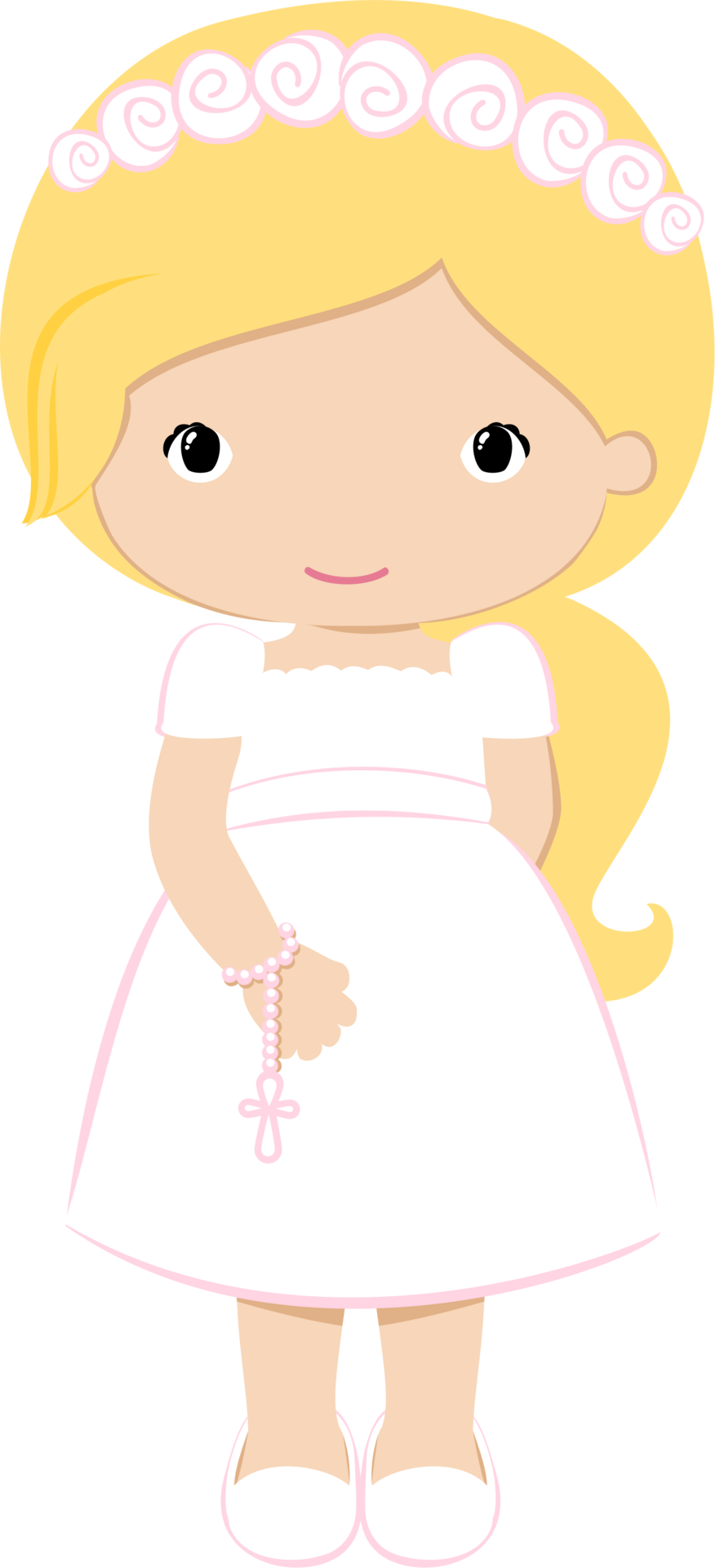 Ver Todas Las Imágenes De La Carpeta Png - First Communion Girl Clipart (876x1920), Png Download