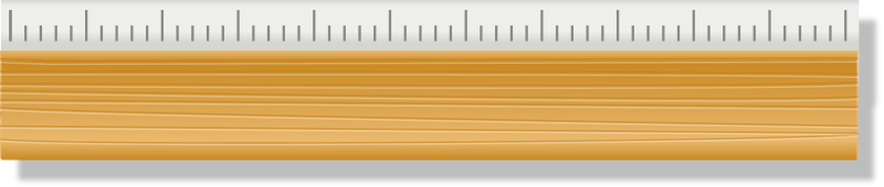 Free Ruler Clipart - Ruler Cklip Art (800x170), Png Download