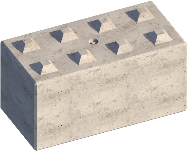 Legato Interlocking Concrete Block Lg8 - Concrete Masonry Unit (706x533), Png Download