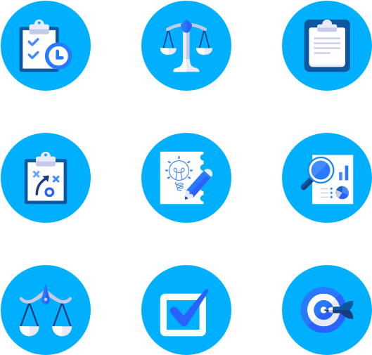 Strategy - Time Icon Png Blue (600x564), Png Download