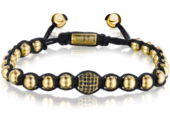Gold Cord Bead Bracelet - Bracelet (720x720), Png Download