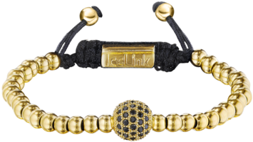 Gold Globe Bead Bracelet - Bracelet (720x720), Png Download