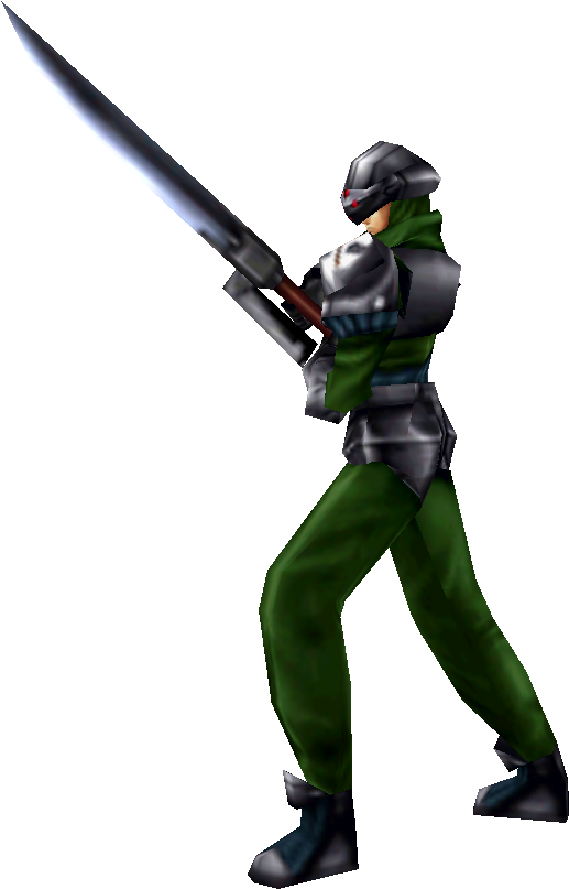 Ff8 Paratrooper - Final Fantasy X Soldier (526x816), Png Download