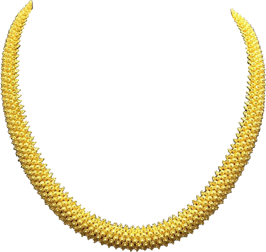 Handmade 24k Yellow Gold Beaded Collar Necklace From - Kettarimbu Necklace (1000x1000), Png Download
