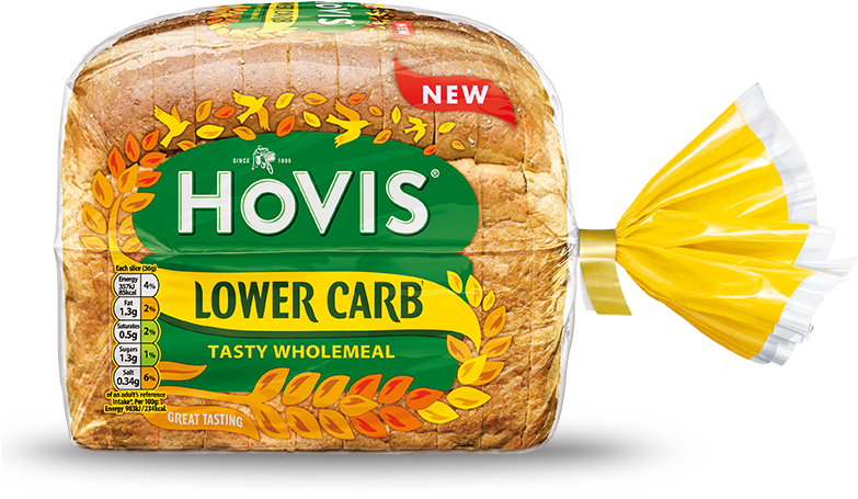 Tasty Wholemeal - Hovis Low Carb Bread (792x497), Png Download