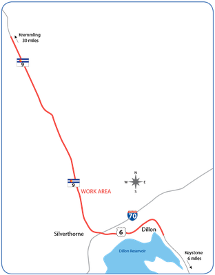 Co 9 And Us 6 Project Map - Map (312x400), Png Download
