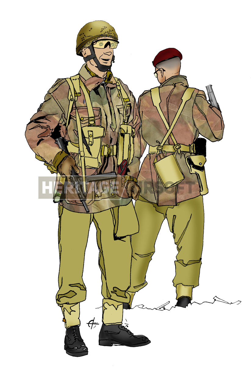 British Paratrooper Wwii - British Paratroopers Uniform Ww2 (848x1228), Png Download