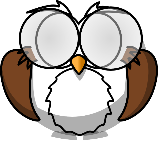 This Free Clipart Png Design Of Owl With Glasses Clipart - Owl Coloring Pages (600x534), Png Download