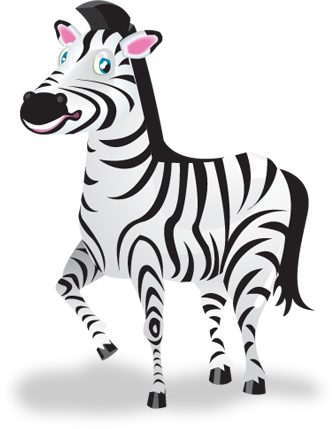 Twitter - Zebra (334x429), Png Download