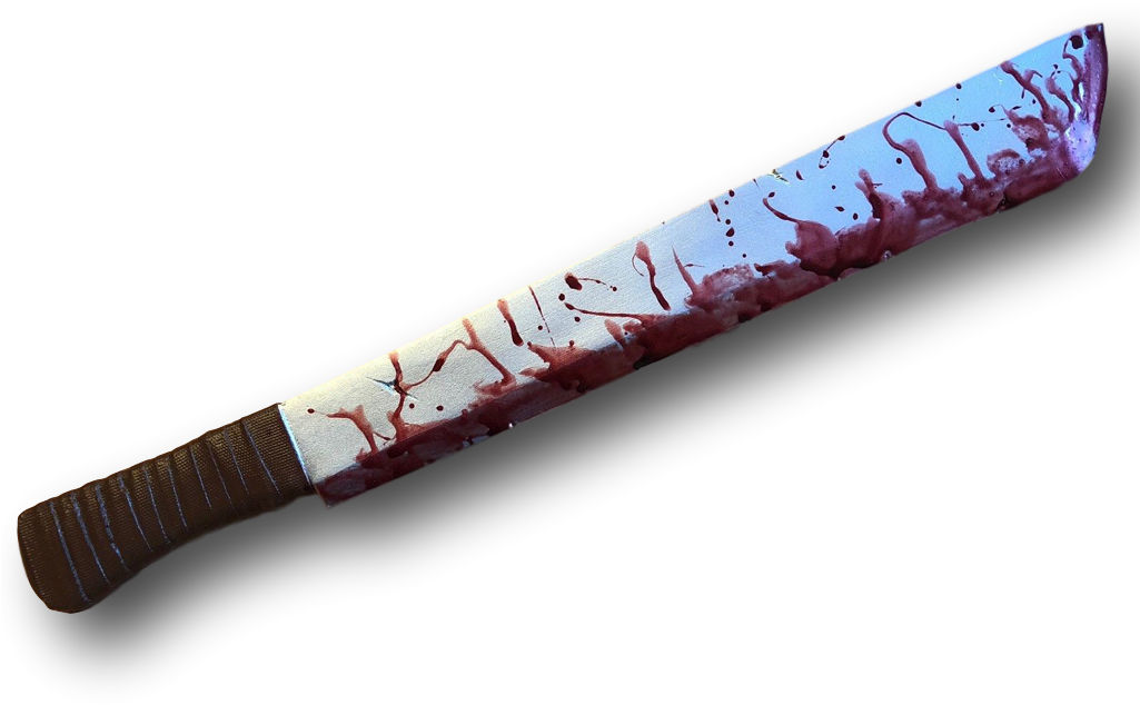 Realistic Bloody Machete - Floorball (1024x1024), Png Download