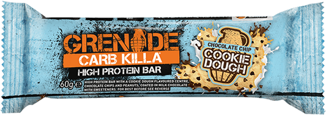 Grenade Carb Killa Bar Cookie Dough 60g - Grenade White Chocolate Cookie (724x724), Png Download
