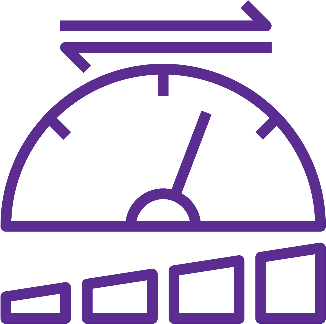 Connectivity & Bandwidth - Gauge (1200x1200), Png Download