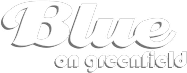 Blue On Greenfield (640x251), Png Download