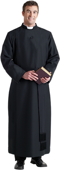Anglican Clergy Cassock For Men - Cassock Anglican (283x576), Png Download